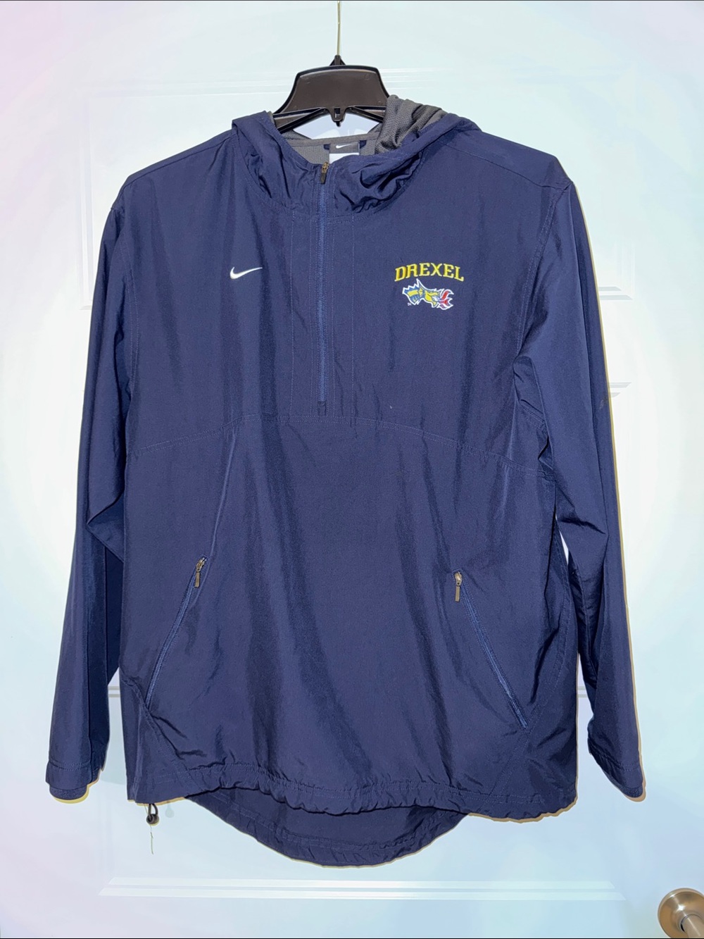 Nike Navy Drexel Pullover Windbreaker Hoodie